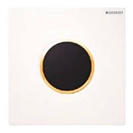 Geberit Sigma10 automata vizelde vezérlés, infravörös, hálózati fehér / aranyozott / fehér 116.025.KK.1