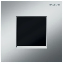 Geberit 30 vizelde vezérlés elektronikus működtetéssel, elemes működtetés, matt króm/magasfényű króm/matt króm 116.037.KN.1