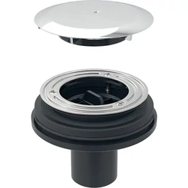 Geberit zuhanytálca lefolyó d90, födém átvezetéshez, bűzzár nélkül, szelepfedéllel, d50mm, fényes króm (150.592.21.1)