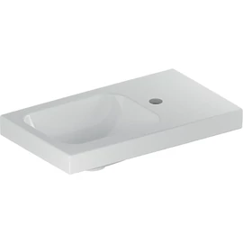 Geberit iCon Light kézmosó, 53x14x31cm, csaplyuk és pakolófelület jobb oldalt, túlfolyó nélkül, fehér (501.832.00.1)