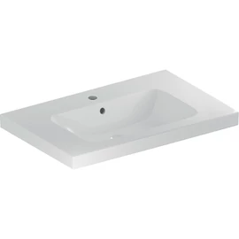 Geberit iCon Light mosdó pakolófelülettel, 90x48cm, csaplyukkal és túlfolyóval, fehér (501.840.00.1)