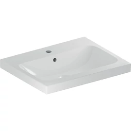 Geberit iCon Light pultra ültethető mosdó 60x48 cm, csaplyukkal és túlfolyóval, matt fehér (501.847.JT.1)