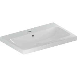 Geberit iCon Light pultra ültethető mosdó, 75x48cm, csaplyukkal és túlfolyóval, fehér (501.848.00.1)