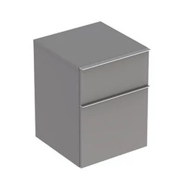 Geberit iCon oldalsó kiegészítő szekrény két fiókkal Magasfényű bevonat/Platina 840047000