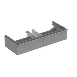 Geberit iCon alsó szekrény mosdóhoz 120 cm szélességtől, két fiókkal Magasfényű bevonat/Platina 840122000