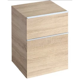 Geberit iCon oldalsó kiegészítő szekrény két fiókkal Melaminos faszerkezet/Természetes tölgy 841047000