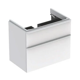 Geberit Smyle Square alsó szekrény mosdóhoz, két fiókkal, magasfényű fehér 500.353.00.1