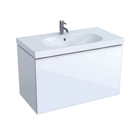 Geberit Acanto alsó szekrény mosdóhoz, egy fiókkal és egy belső fiókkal magasfényű fehér 500.612.01.2