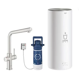 Grohe Red Duo csaptelep és kombi bojler L méret (7 liter), supersteel 30325DC1