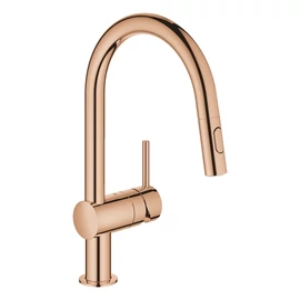Grohe Minta egykaros mosogató csaptelep kihúzható zuhanyfejjel, warm sunset 32321DA2