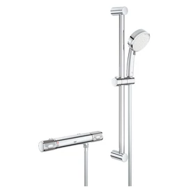 Grohe Grohtherm 1000 Performance Termosztátos zuhanycsaptelep 1/2″ zuhanygarnitúrával 34836000