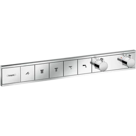 Hansgrohe RainSelect Falsík alatti termosztátos csaptelep színkészlet 5 fogyasztóhoz, króm 15384000