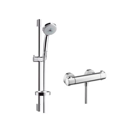 Hansgrohe Ecostat 1001 SL Combi termosztátos zuhanycsaptelep 0,65 m, Croma 100 Multi 3jet kézizuhannyal 27086 000 (27086000)