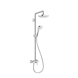 Hansgrohe Croma Select E 180 2jet showerpipe egykaros csapteleppel fehér/króm 27258 400 (27258400)