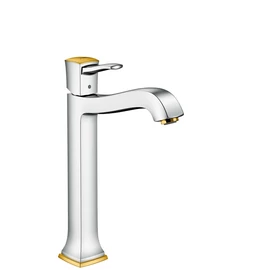 Hansgrohe Metropol Classic egykaros mosdócsaptelep 260 automata lefolyó-garnitúrával, króm/arany hatású 31303 090 (31303090)