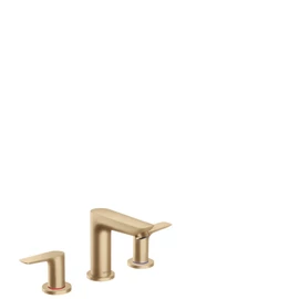 Hansgrohe Talis E 3-lyukú mosdócsaptelep automata lefolyó-garnitúrával szálcsiszolt bronz 71733140