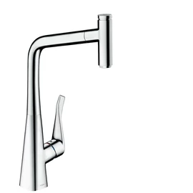 Hansgrohe M7115-H320 egykaros konyhai csaptelep 320 kihúzható kifolyóval, króm 73803000