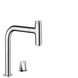 Hansgrohe M7119-H200 2-lyukú egykaros konyhai csaptelep kihúzható kifolyóval, króm 73804000
