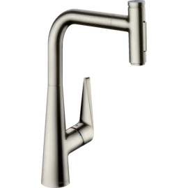 Hansgrohe Talis Select M5117-H300 egykaros konyhai csaptelep kihúzható kifolyóval, rozsdamentes acél 73867800