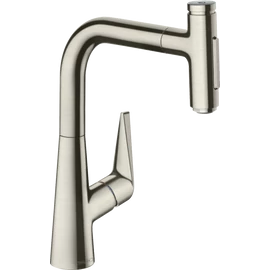 Hansgrohe Talis Select M5117-H220 egykaros konyhai csaptelep kihúzható kifolyóval, rozsdamentes acél 73868800