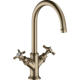 Hansgrohe AXOR Montreux kétkaros mosdócsaptelep 210 lefolyó-garnitúra nélkül, szálcsiszolt nikkel 16506820