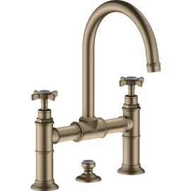 Hansgrohe AXOR Montreux kétkaros felsőhidas mosdócsaptelep, szálcsiszolt nikkel 16510820