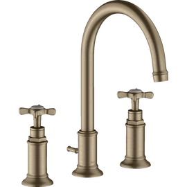 Hansgrohe Axor Montreux 3-lyukú mosdócsaptelep DN15, szálcsiszolt nikkel 16513820