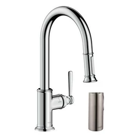 Hansgrohe Axor Montreux konyhai csaptelep kihúzható zuhanyfejjel, rozsdamentes acél hatású 16581 800 (16581800)