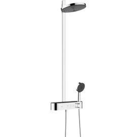 Hansgrohe Pulsify S Showerpipe 260, 2 jet EcoSmart, és ShowerTablet Select 400 króm 24241000