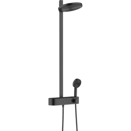 Hansgrohe Pulsify S Showerpipe 260, 2 jet EcoSmart, és ShowerTablet Select 400 matt fekete 24241670