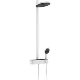Hansgrohe Pulsify S Showerpipe 260, 2 jet EcoSmart, és ShowerTablet Select 400 matt fehér 24241700