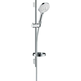 Hansgrohe Raindance Select S Zuhanyszett 120 3jet 65 cm-es zuhanyrúddal és szappantartóval fehér/króm 26630400