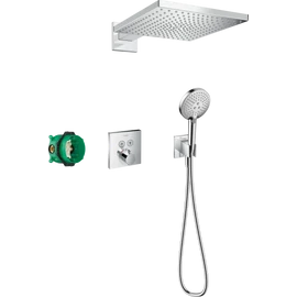 Hansgrohe Raindance E Zuhanyrendszer 300, 1 jet, és ShowerSelect Square króm 27952000
