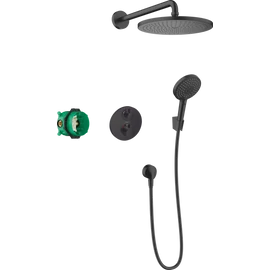 Hansgrohe Croma Zuhanyrendszer 280, 1 jet, Ecostat S matt fekete 27961670