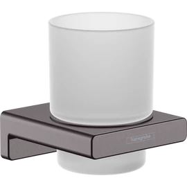 Hansgrohe AddStoris Fogkefe tartó pohár szálcsiszolt fekete/króm 41749340