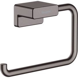 Hansgrohe AddStoris WC papír tartó fedlap nélkül szálcsiszolt fekete/króm 41771340