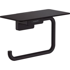 Hansgrohe AddStoris WC papír tartó, polccal matt fekete 41772670