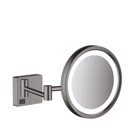 Hansgrohe AddStoris Borotválkozótükör LED világítással szálcsiszolt fekete/króm 41790340