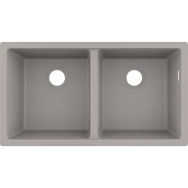 Hansgrohe S510-U770 munkalap alá rögzített mosogató 370/370, betonszürke 43434380