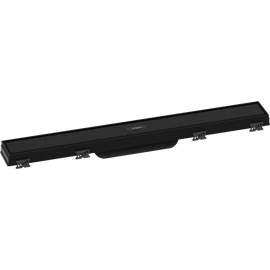 Hansgrohe RainDrain Match Zuhanylefolyó színkészlet 600, állítható magasságú kerettel matt fekete 56036670