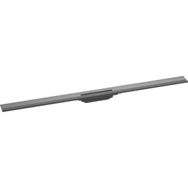 Hansgrohe RainDrain Flex Zuhanylefolyó színkészlet 1200, méretre vágható, fali illesztéshez szálcsiszolt fekete/króm 56054340