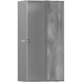 Hansgrohe XtraStoris Rock Falfülke cserélhető ajtóval, 300/150/100 rozsdamentes acél 56082800