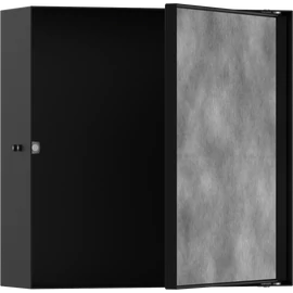 Hansgrohe XtraStoris Rock Falfülke cserélhető ajtóval, 300/300/100 matt fekete 56085670