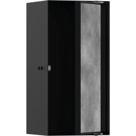 Hansgrohe XtraStoris Rock Falfülke cserélhető ajtóval, 300/150/140 matt fekete 56088670