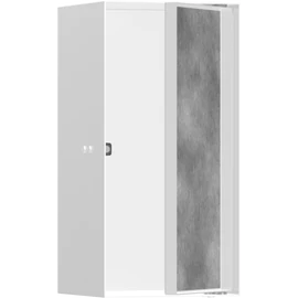 Hansgrohe XtraStoris Rock Falfülke cserélhető ajtóval, 300/150/140 matt fehér 56088700