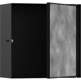 Hansgrohe XtraStoris Rock Falfülke cserélhető ajtóval, 300/300/140 matt fekete 56091670