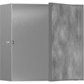 Hansgrohe XtraStoris Rock Falfülke cserélhető ajtóval, 300/300/140 rozsdamentes acél 56091800