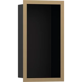 Hansgrohe XtraStoris Individual Falfülke matt fekete színben, design kerettel 300/150/100 szálcsiszolt bronz 56095140