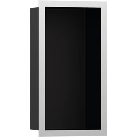 Hansgrohe XtraStoris Individual Falfülke matt fekete színben, design kerettel 300/150/100 rozsdamentes acél 56095800