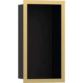 Hansgrohe XtraStoris Individual Falfülke matt fekete színben, design kerettel 300/150/100 polírozott arany hatású 56095990